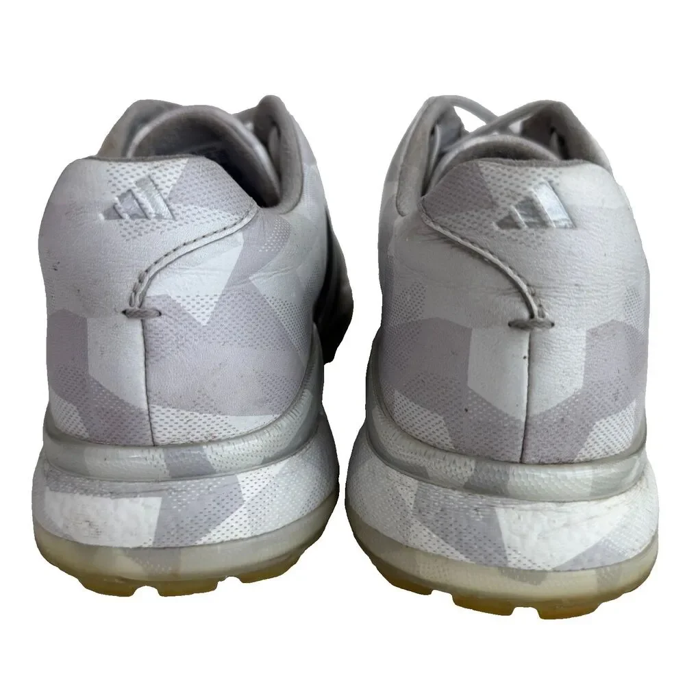 Adidas Tour360 24 SL Spikeless Golf Shoes Men's White Silver ID6207 Boost Sz 8.5